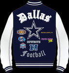 Chamarra Universitaria Lana Varsity Old Pro Standard Cowboys HOMBRE
