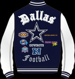 Chamarra Universitaria Lana Varsity Old Pro Standard Cowboys HOMBRE