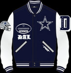 Chamarra Universitaria Lana Varsity Old Pro Standard Cowboys HOMBRE