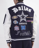 Chamarra Universitaria Lana Varsity Old Pro Standard Cowboys HOMBRE