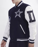 Chamarra Universitaria Lana Varsity Old Pro Standard Cowboys HOMBRE