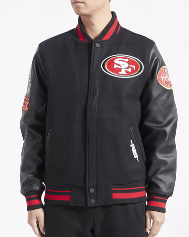Chamarra Universitaria Lana Varsity Old Pro Standard 49ers HOMBRE