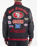 Chamarra Universitaria Lana Varsity Old Pro Standard 49ers HOMBRE