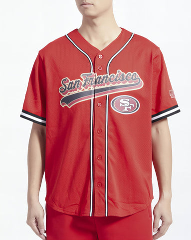 Camiseta De Béisbol Mesh Button Down Pro Standard 49ers HOMBRE