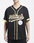Camiseta De Béisbol Mesh Button Down Pro Standard Steelers HOMBRE