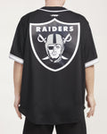 Camiseta De Béisbol Mesh Button Down Pro Standard Raiders HOMBRE