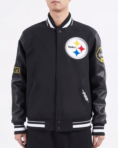 Chamarra Universitaria Lana Varsity Pro Standard Steelers HOMBRE