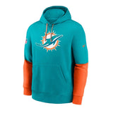 Sudadera Con Gorro Sideline Team Issue Club 24 NFL Dolphins Hombre