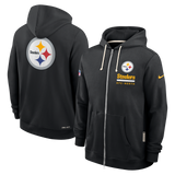 Sudadera Nike 25 SideLine FZ Steelers Hombre