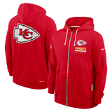 Sudadera Nike 25 SideLine FZ Chiefs Hombre