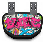 Back Plate Battle Sports Graffiti Adulto