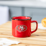 Taza De Cerámica Evergreen Camp Cup 400ml 49ers - NERIAS DEPORTES