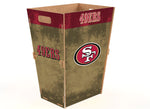 BOTE MADERA TRASH BIN 49ERS FAN CREATIONS