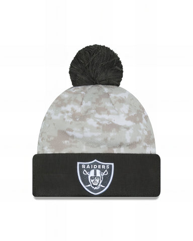 Gorro Sport Knit Salute To Service 24 Las Vegas Raiders