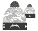 Gorro Sport Knit Salute To Service 24 Los Angeles Chargers