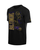 Playera New Era Training 26 Black NFL Baltimore Ravens Hombre
