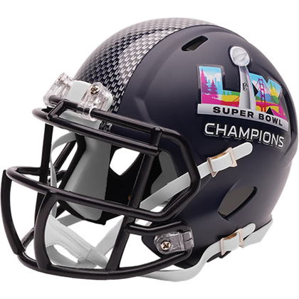 Casco Mini Speed Riddell SB60 Champs NFL Seattle Seahawks