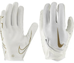 Guantes de Receptor Nike Vapor Jet 7.0 Blanco/Oro Adulto
