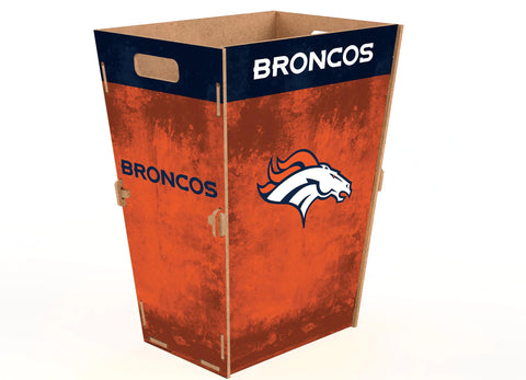 BOTE MADERA TRASH BIN BRONCOS FAN CREATIONS