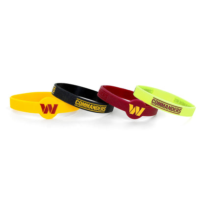 Brazalete Silicón Aminco 4pack NFL Commanders