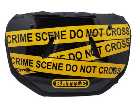 Back Plate Battle Crime Scene Adulto