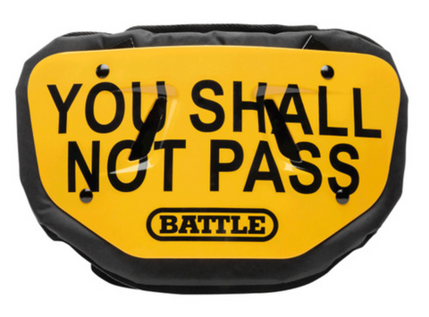 Back Plate Battle Shall Not Pass Adulto