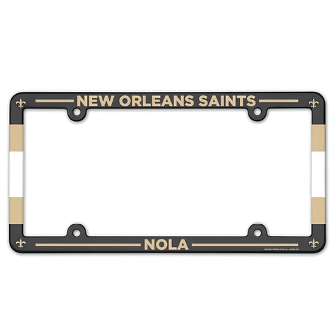 Porta Placa WinCraft Plástico Saints