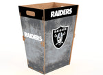 BOTE MADERA TRASH BIN RAIDERS FAN CREATIONS