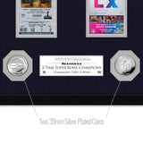 Cuadro Super Bowl Tickets 2x Seattle Seahawks Plata