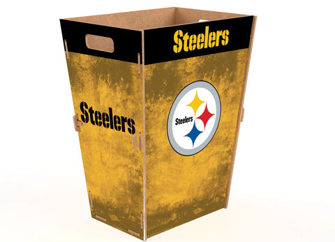 BOTE MADERA TRASH BIN STEELERS FAN CREATIONS