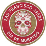 LETRERO MADERA SUGAR SKULL 49ERS FAN CREATIONS