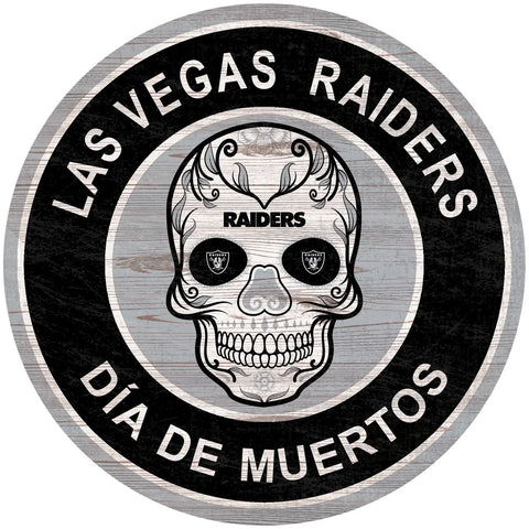 LETRERO MADERA SUGAR SKULL RAIDERS FAN CREATIONS