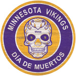 LETRERO MADERA SUGAR SKULL VIKINGS FAN CREATIONS