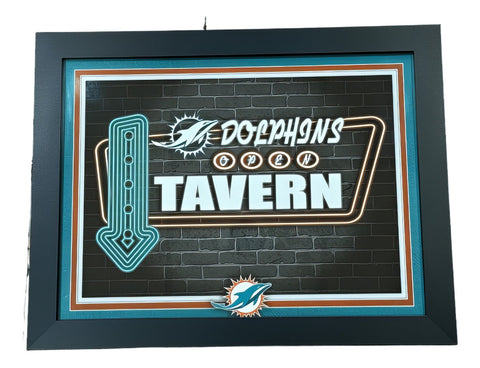 Cuadro Neon Tavern Fan Creations Miami Dolphins