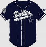 Camiseta De Béisbol Mesh Button Down Pro Standard Cowboys HOMBRE