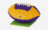 Mini Balón 3D Set Bloques De Construcción 728pzs NFL Vikings