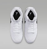 Zapato Cleats Nike Jordan 1 Mid 25 Youth Blanco