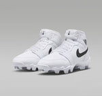 Zapato Cleats Nike Jordan 1 Mid 25 Youth Blanco