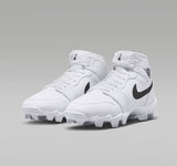 Zapato Cleats Nike Jordan 1 Mid 25 Youth Blanco