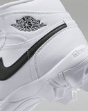 Zapato Cleats Nike Jordan 1 Mid 25 Youth Blanco