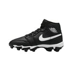 Zapato Cleats Nike Jordan 1 Mid 25 Youth Negro