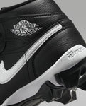Zapato Cleats Nike Jordan 1 Mid 25 Youth Negro