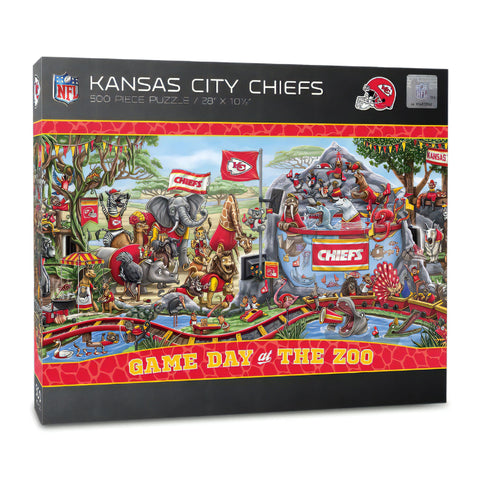 Rompecabezas ″Game Day at the Zoo″ 500Pzas Chiefs