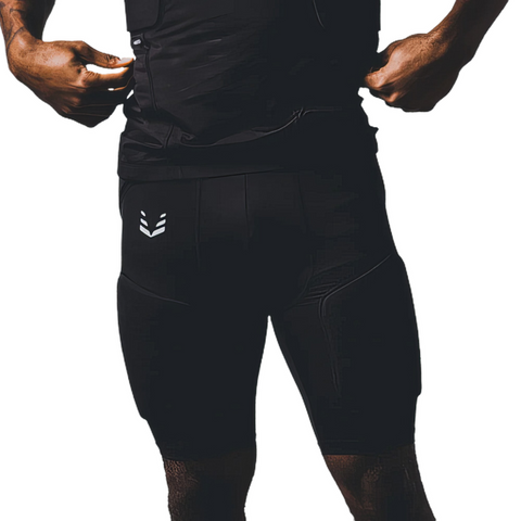 Calzonera Con Protecciones Vicis Para Fútbol Americano Negra