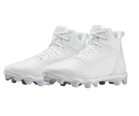 Zapato Cleats Under Armour Hammer Mid Rm Youth Blanco