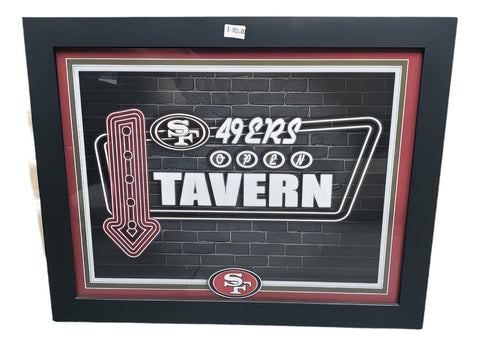 Cuadro Neon Tavern Fan Creations San Francisco 49ers