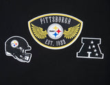 Sudadera Pro Standard Born for Sport Hoodie Steelers Hombre