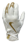 Guante Nike Vapor Jet 8.0 Blanco con Oro Adulto