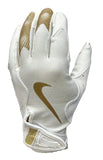 Guante Nike Vapor Jet 8.0 Blanco con Oro Adulto