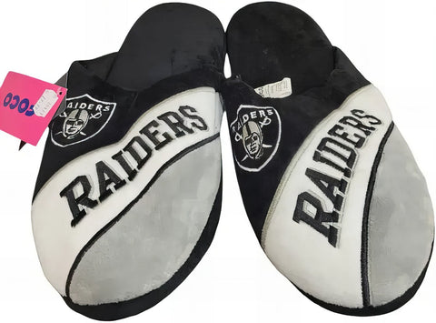 Pantuflas Afelpadas Suaves Foco Curve NFL Raiders